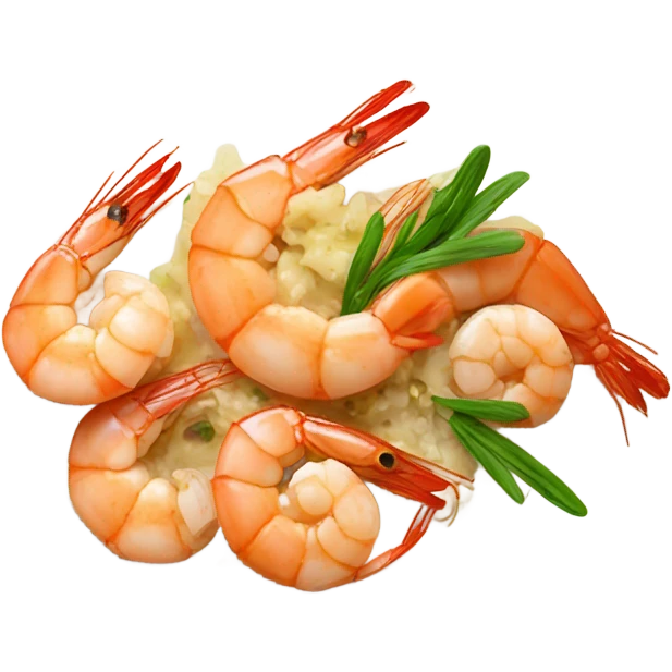 Garlic Butter Shrimp in a plate emoji