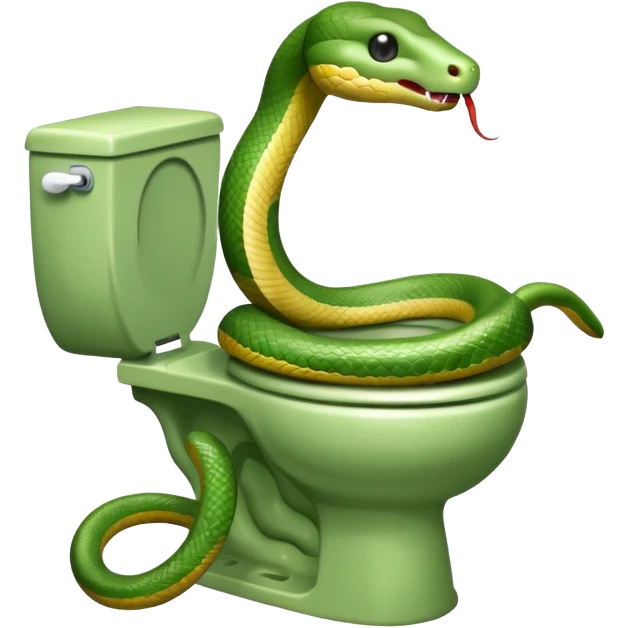 Snake toiolet  emoji