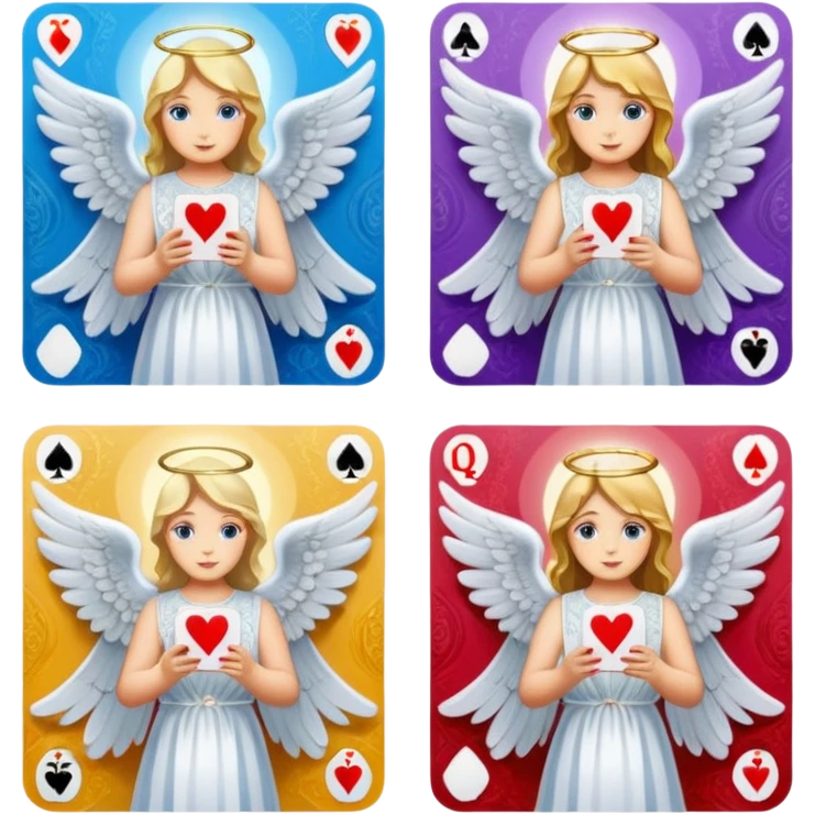 Angels and aces emoji
