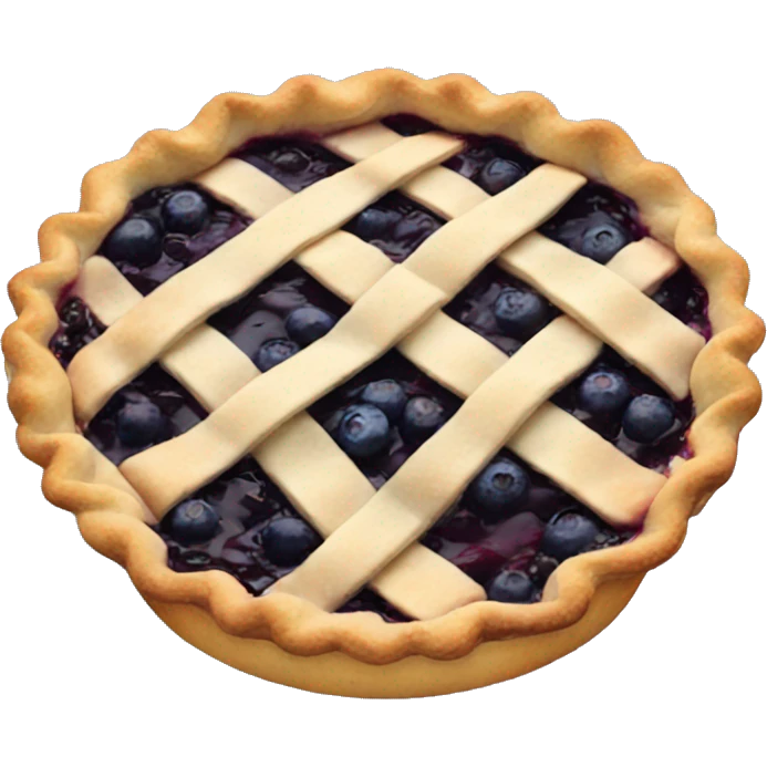 Blueberry pie emoji