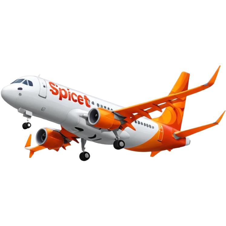 Spicejet A320neo flight emoji
