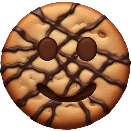 Chocolate cookie emoji