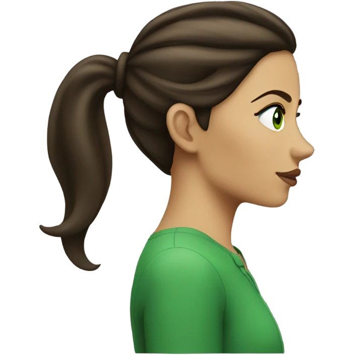 Brunette Model Green eyes Profile Picture  emoji