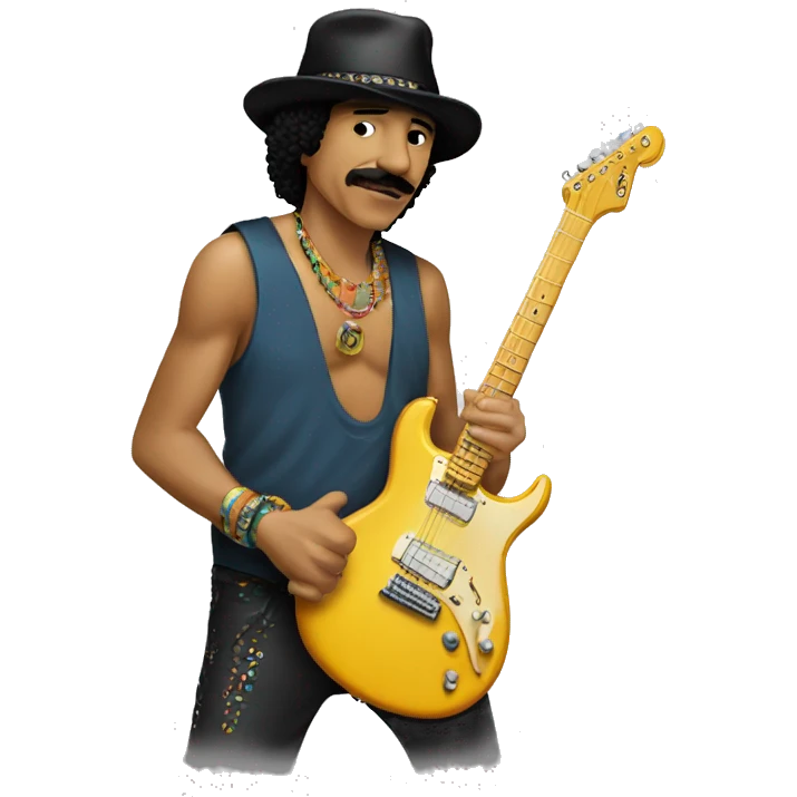 santana flexxing bands emoji