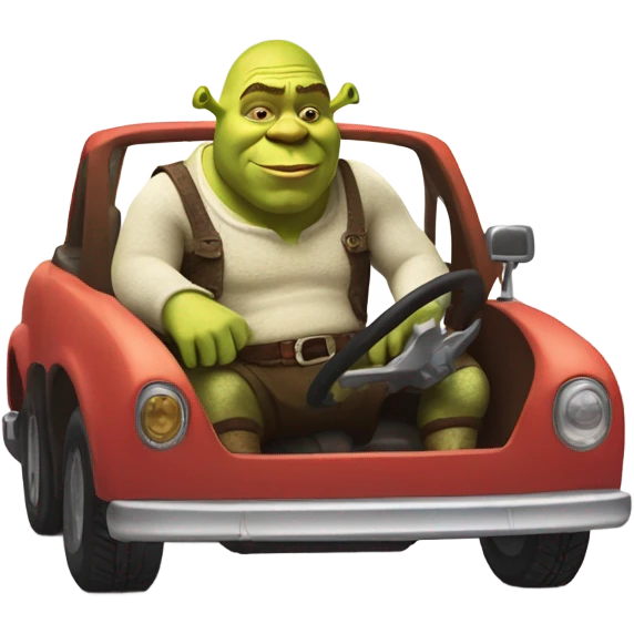 shrek in a car  emoji