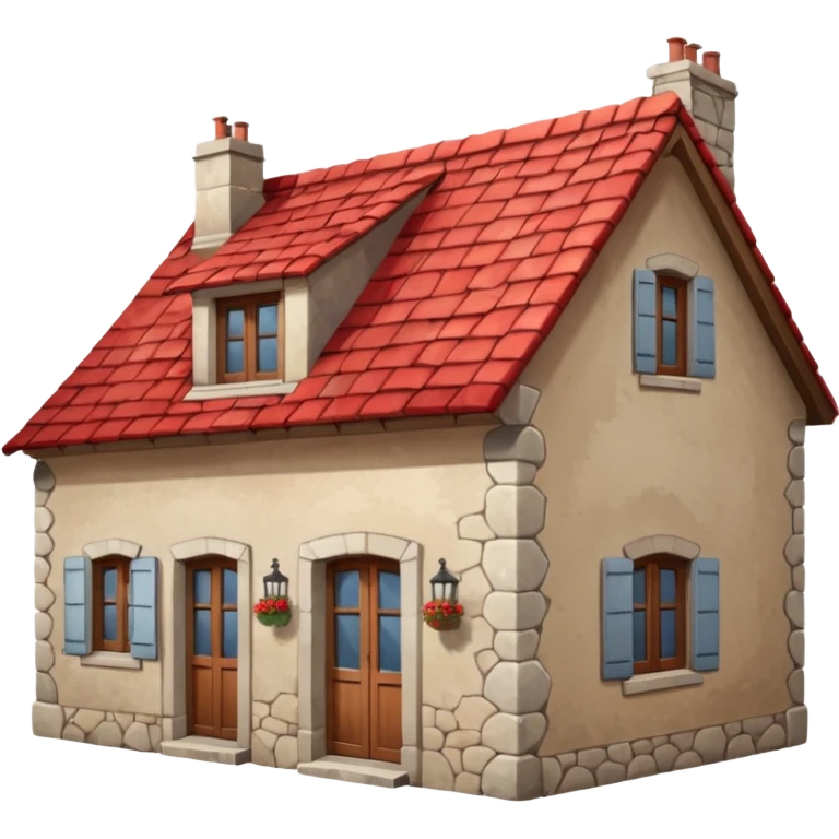 Typical France House emoji