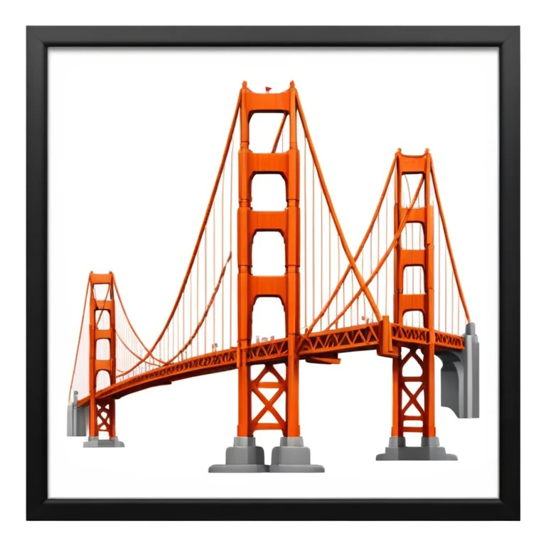 Golden Gate Bridge 🌉 in frame emoji