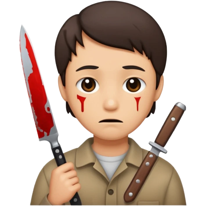😔👊🏻🔪 emoji