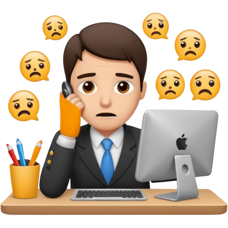 영상 편집하느라 정작 중요한 고객 응대와 배송을 놓치고 있는 사장님 emoji