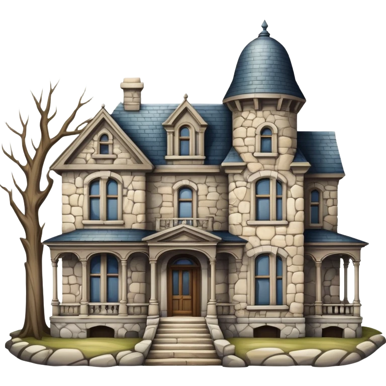 old big house building emoji