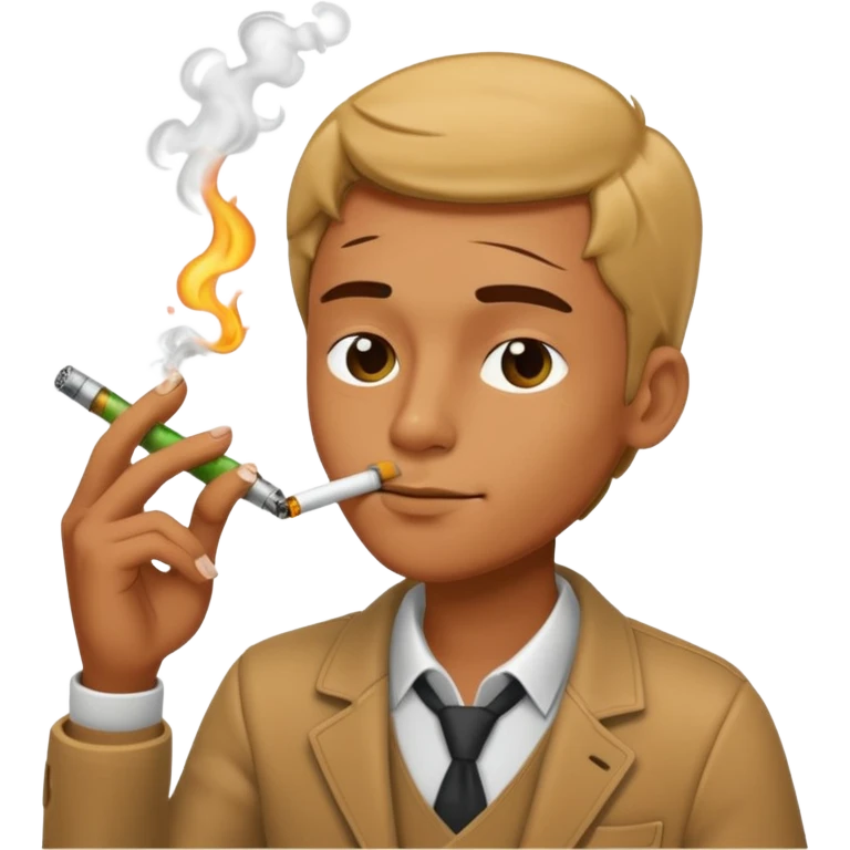 smoking from a dab rig  emoji