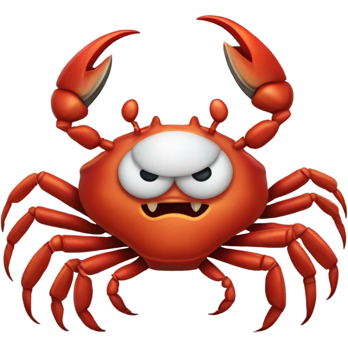 Angry crab emoji
