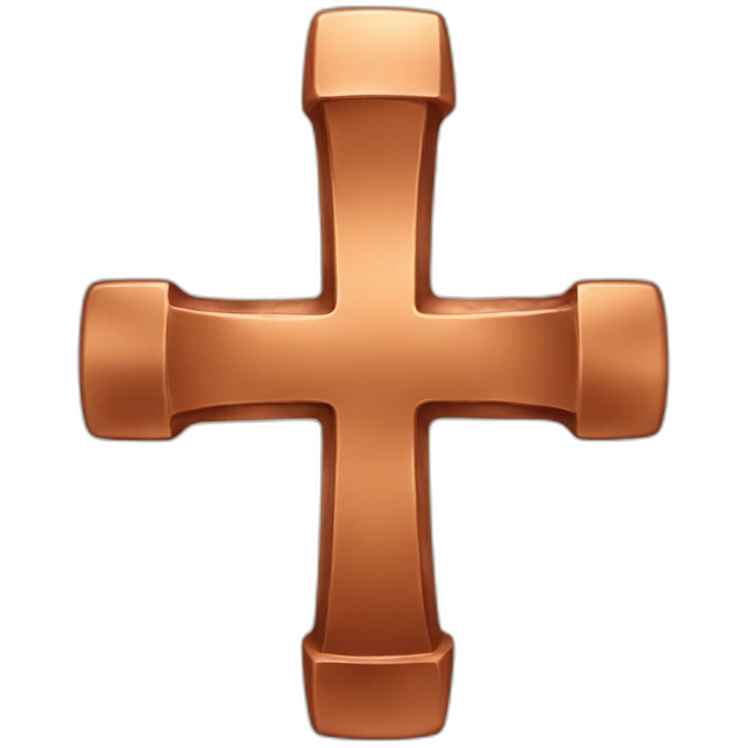 copper CROSS emoji