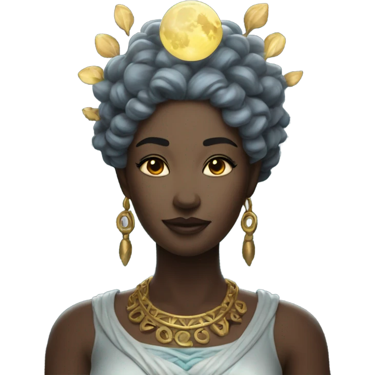 goddess of the moon emoji