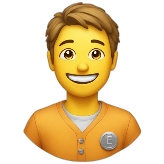 Pleure avec un sourire au coin smiley emoji