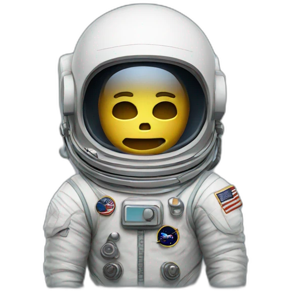astronaut with skull emoji