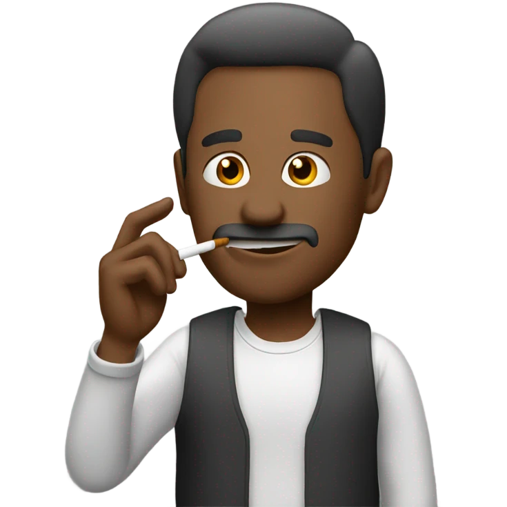 Guy smoking emoji