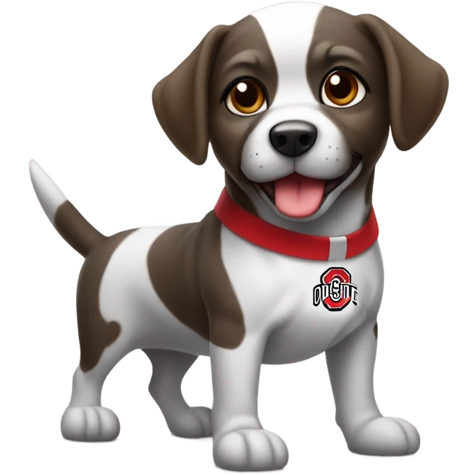 Ohio state dog emoji