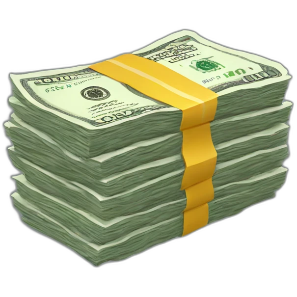 Stack of cash emoji