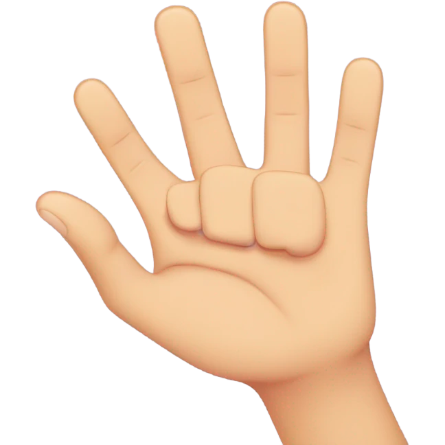 Hand Showing 'I Love You' Sign emoji