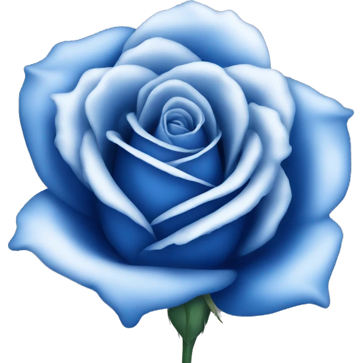 Royal blue rose emoji
