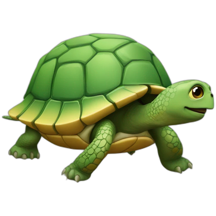 Chat sur une tortue emoji