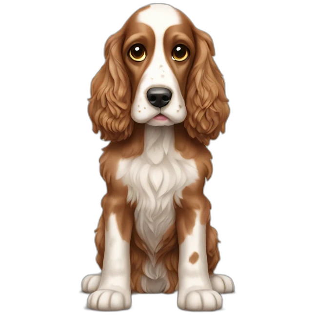 Dog-english-cocker-spaniel-full-body emoji