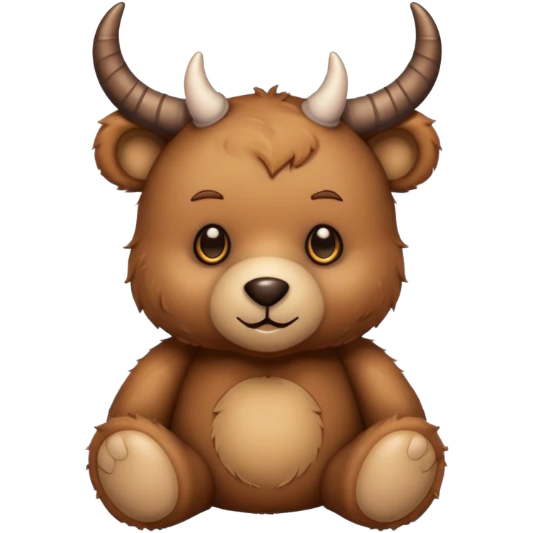 Teddy bear with horns emoji