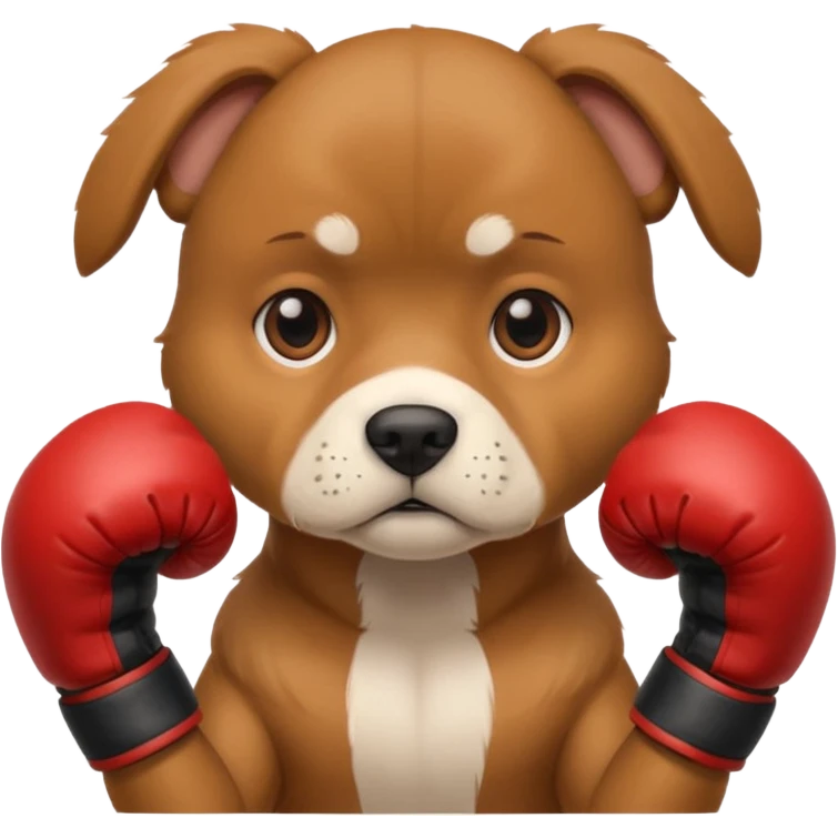 dog with boxing gloves emoji