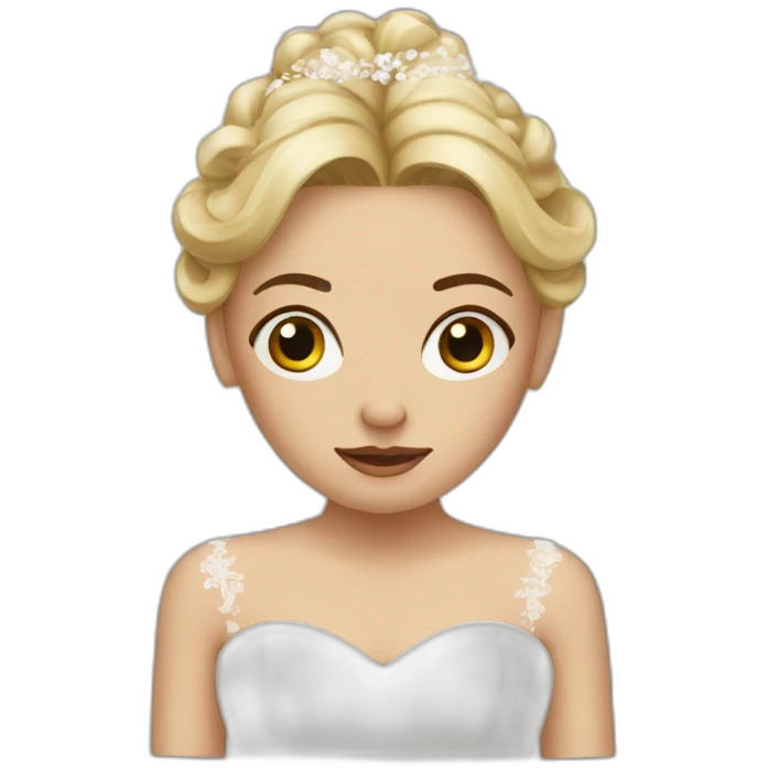 sad bride emoji