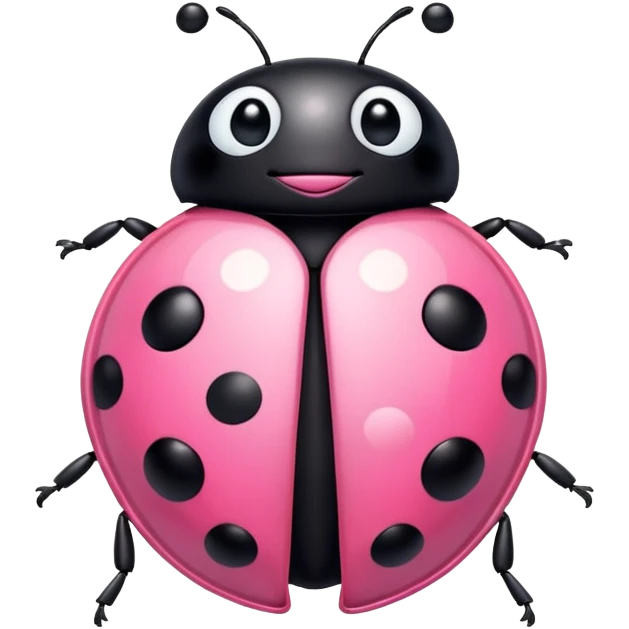 Sparkling Pink Ladybug emoji