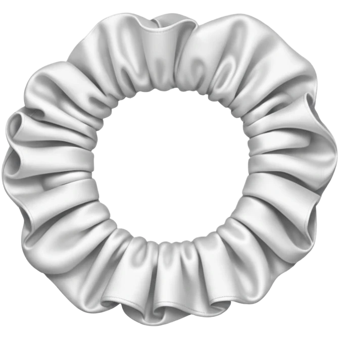 white scrunchie emoji