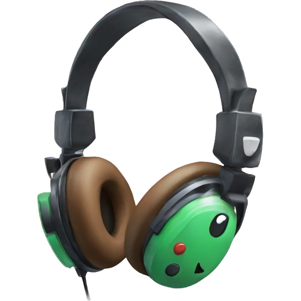 Cute gaming headset emoji