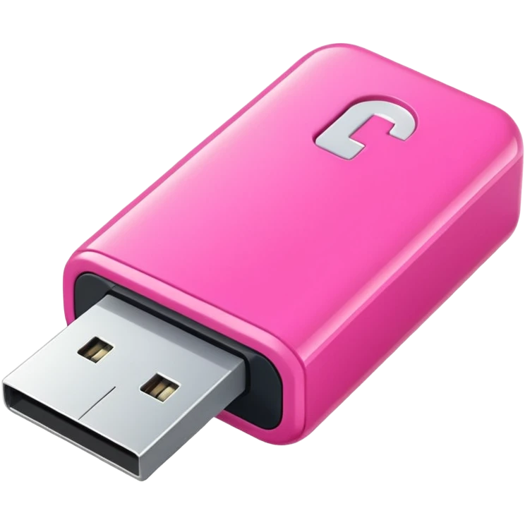 pink falshdrive emoji