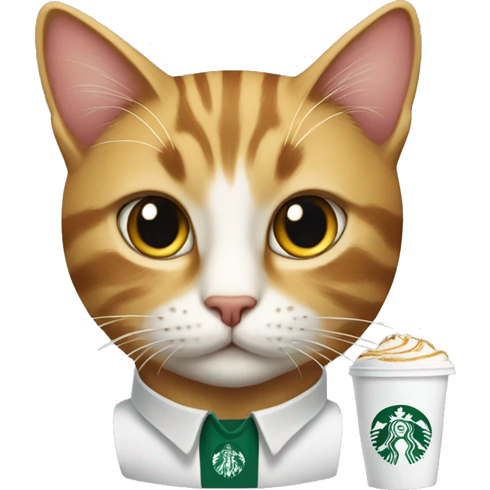 Starbucks worker cat emoji