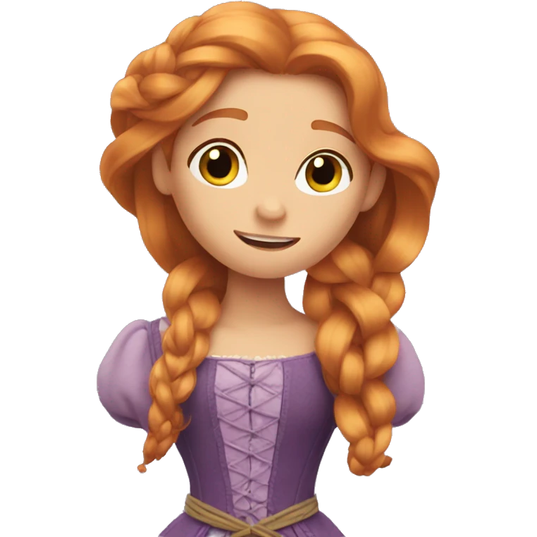 Ginger rapunzel emoji