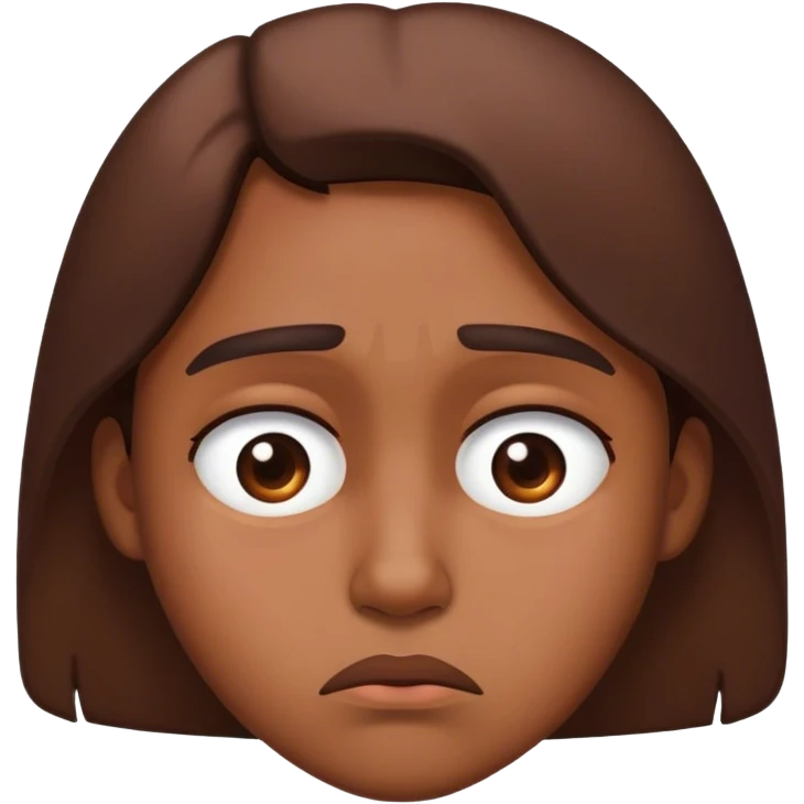 Sad disappointed face emoji