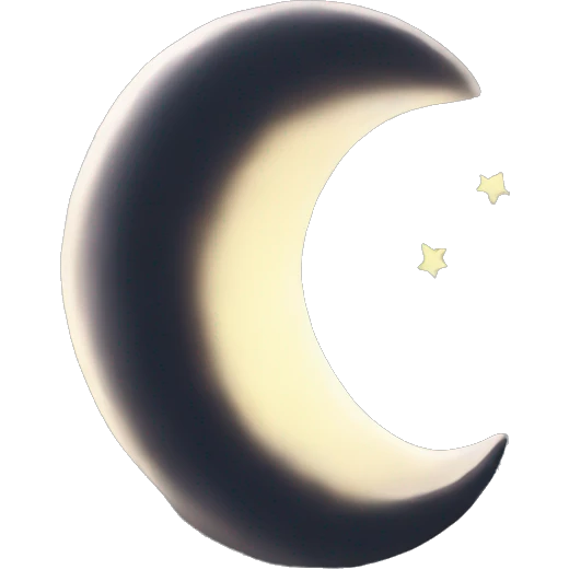 Crescent moon xD emoji
