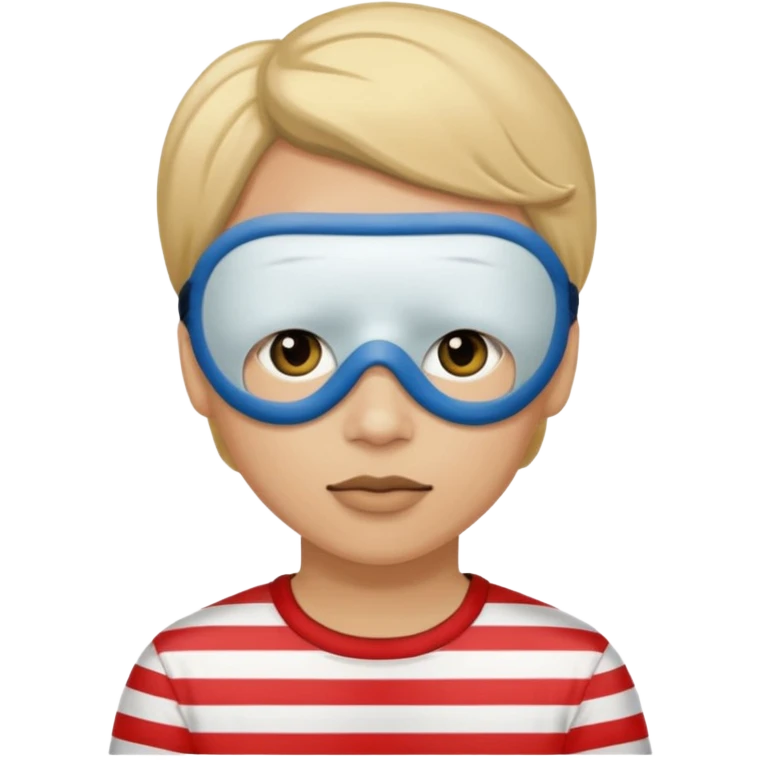 A theif robber emoji,Stripped shirt.eye mask. emoji