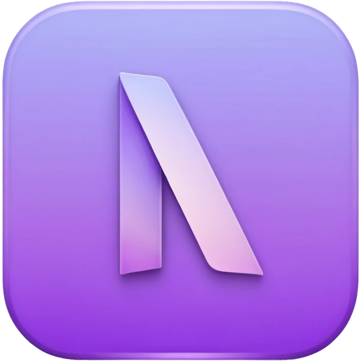 Netflix aesthetic "N" logo in pastel purples emoji