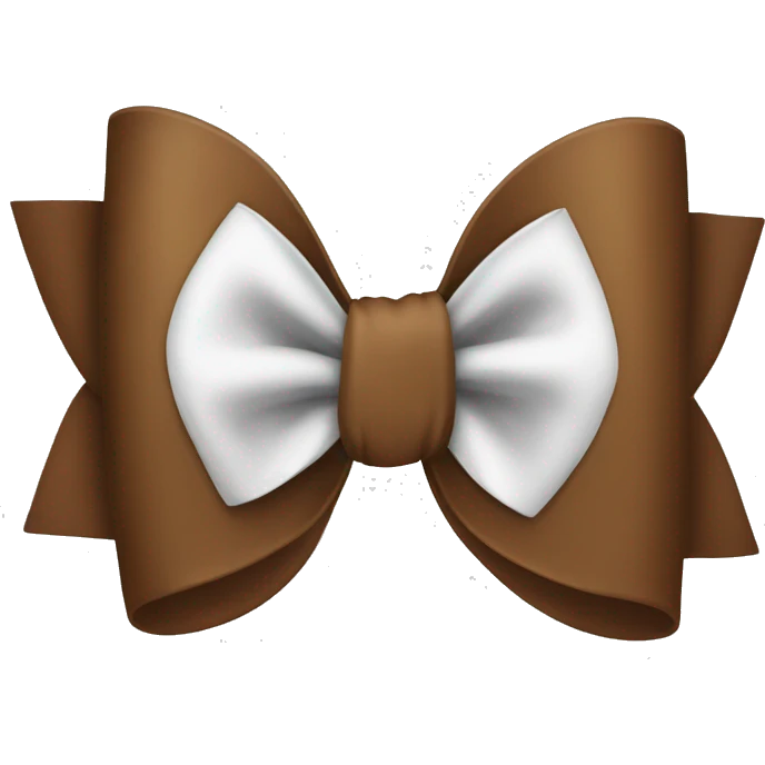 brown bow emoji