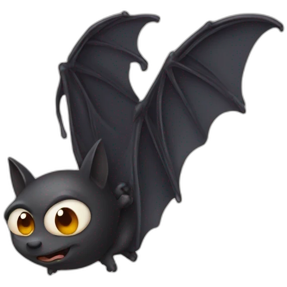 Bat pooing emoji
