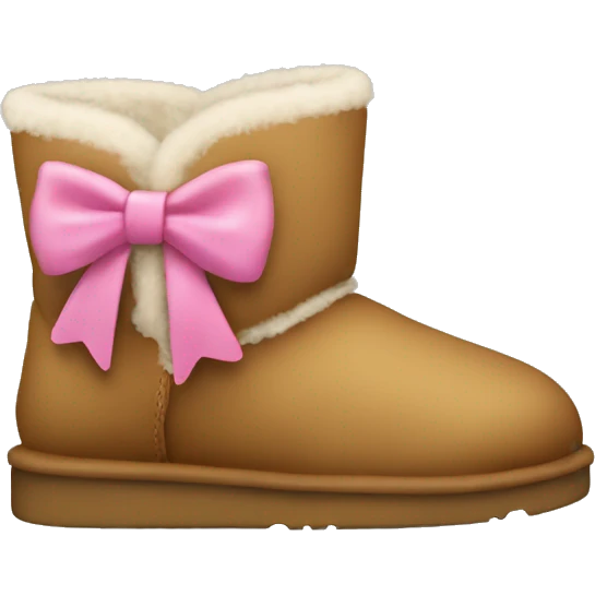 Mini uggs with a bow on the back emoji