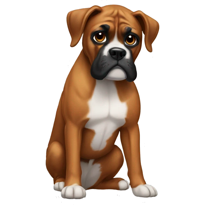 Boxer dog emoji