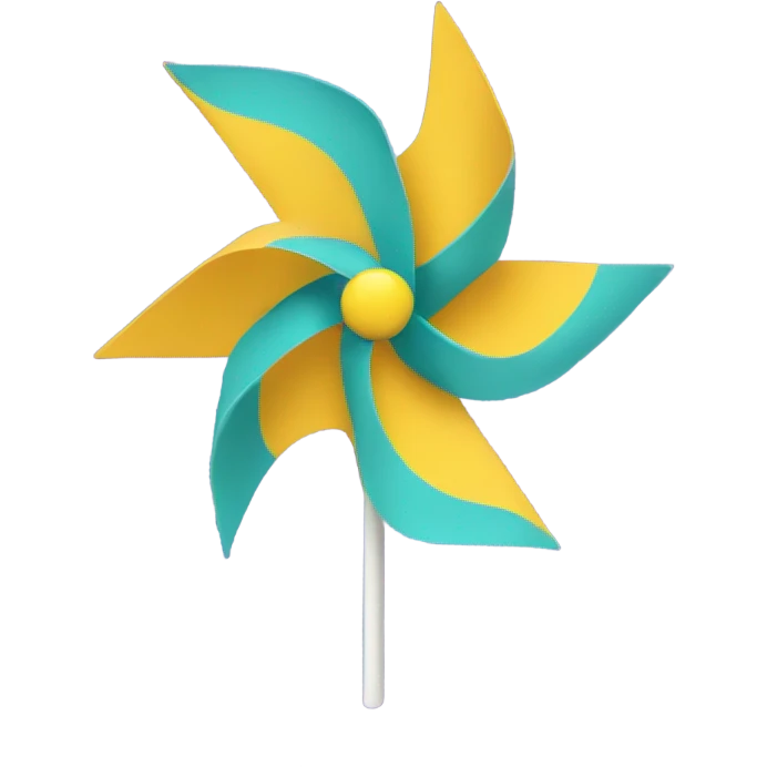 A simple pinwheel emoji