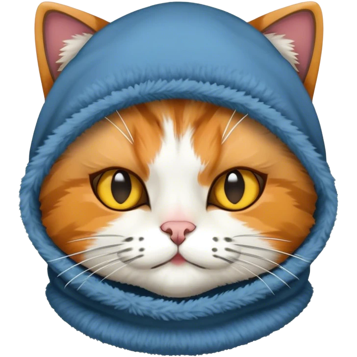 cat wearing balaclava  emoji