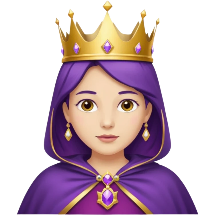 Purple Cape Queen emoji