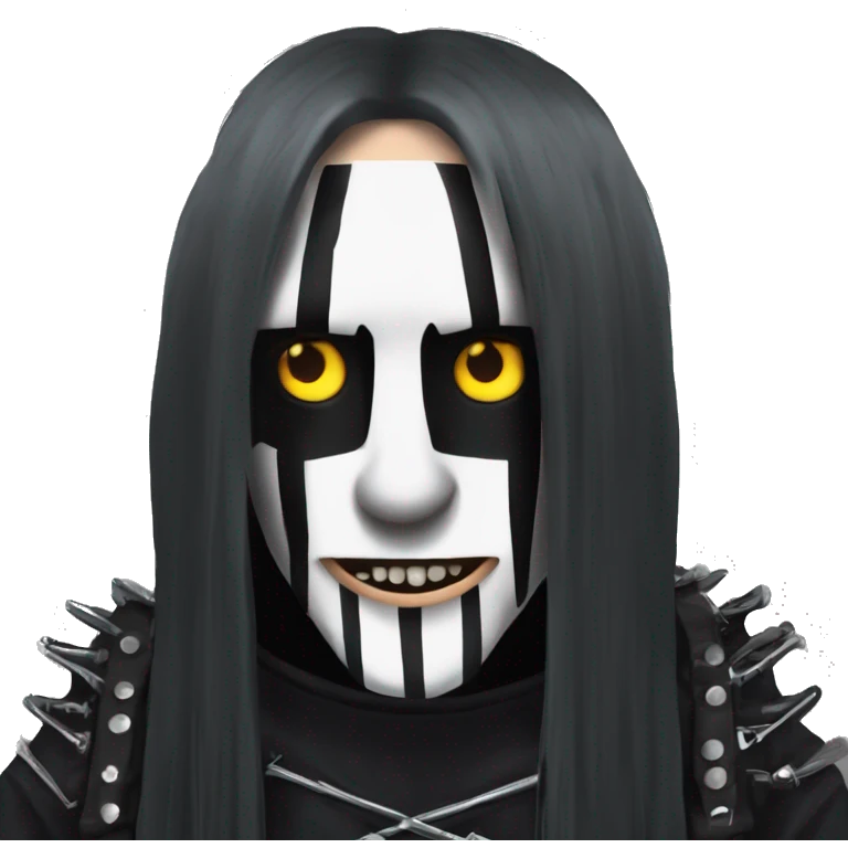 Joey Jordison Slipknot with this style : hardmetal gothic emoji