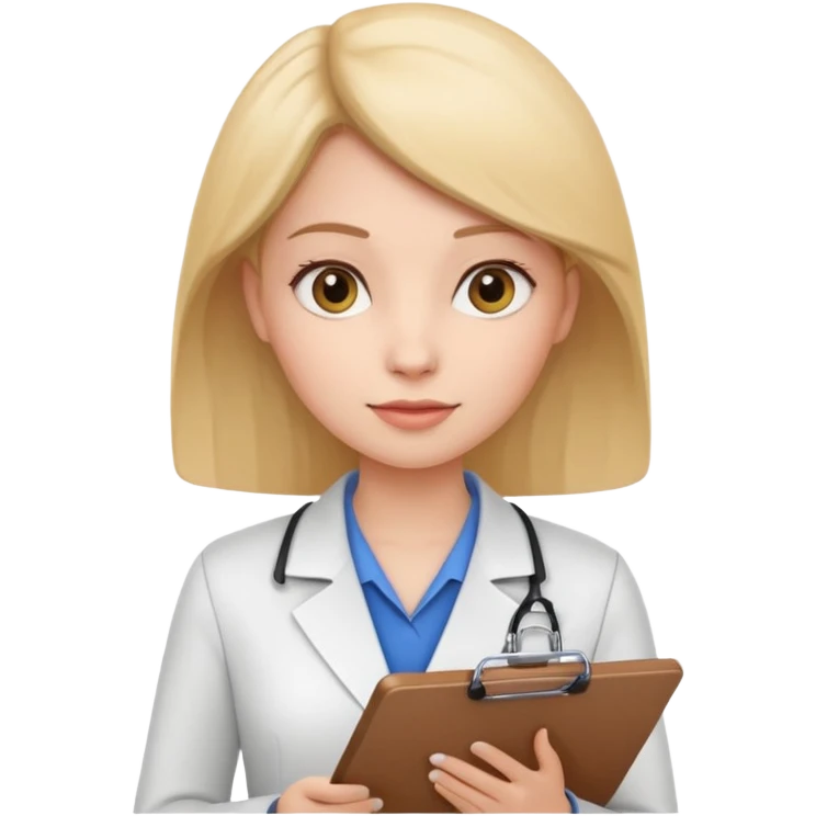 female character with a clipboard, professional appearance emoji
