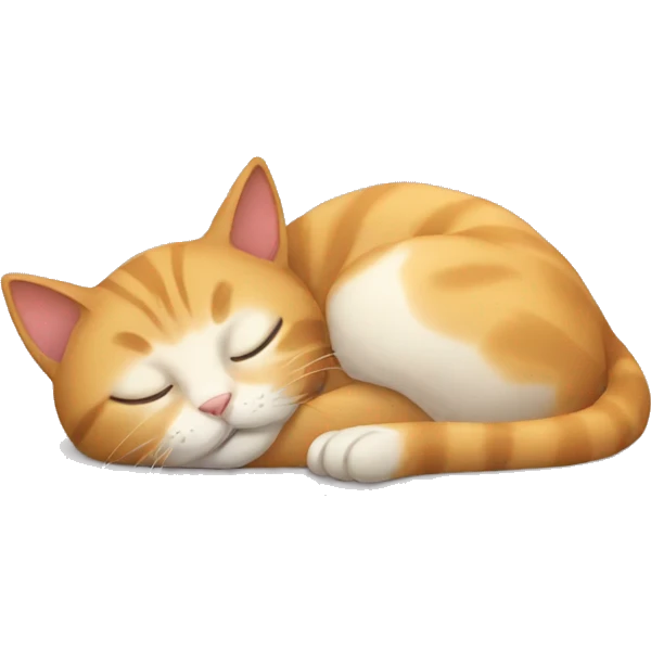 Cat sleeping emoji